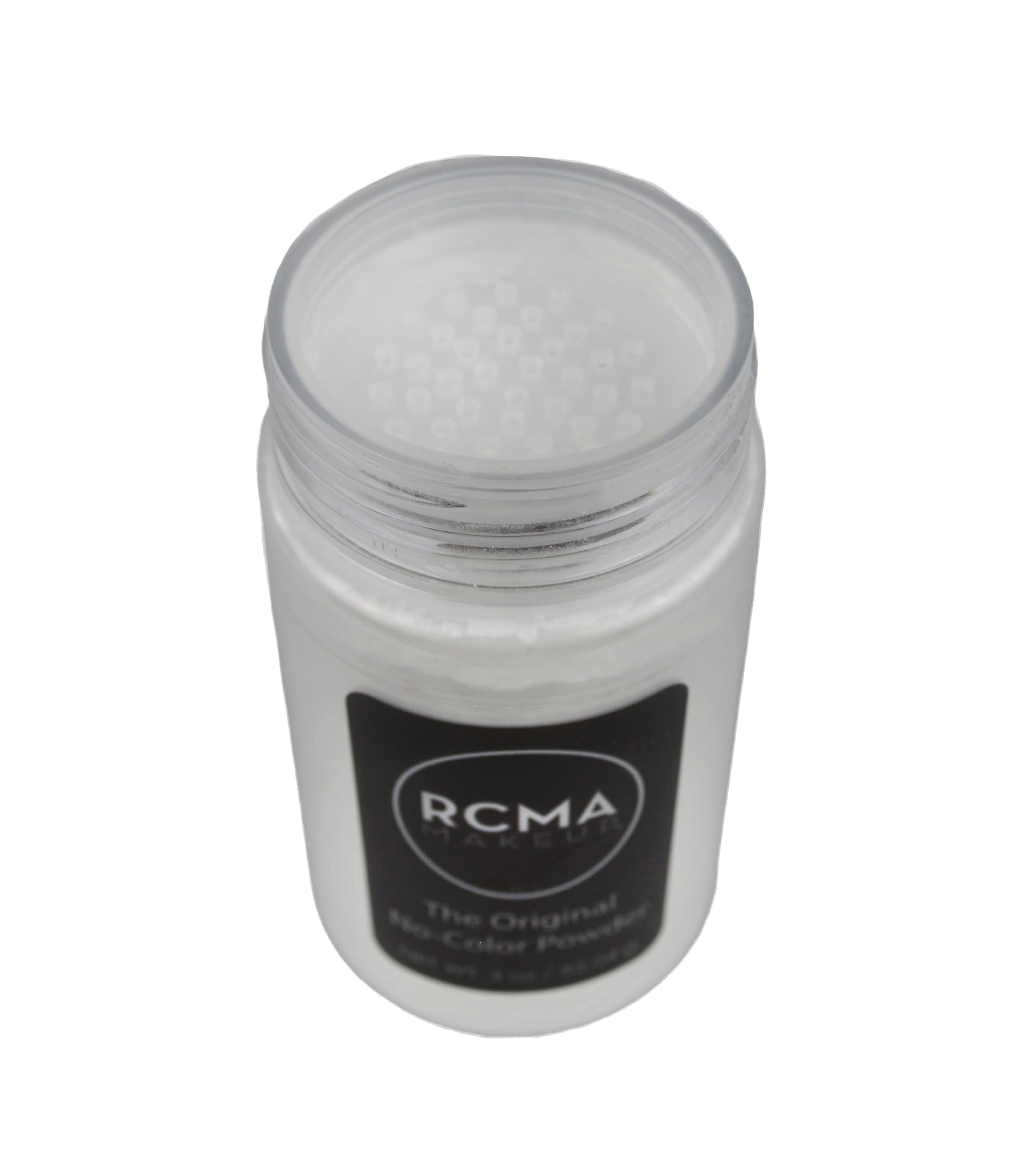 RCMA Makeup finely milled powder texture close-up demonstrating smooth finish