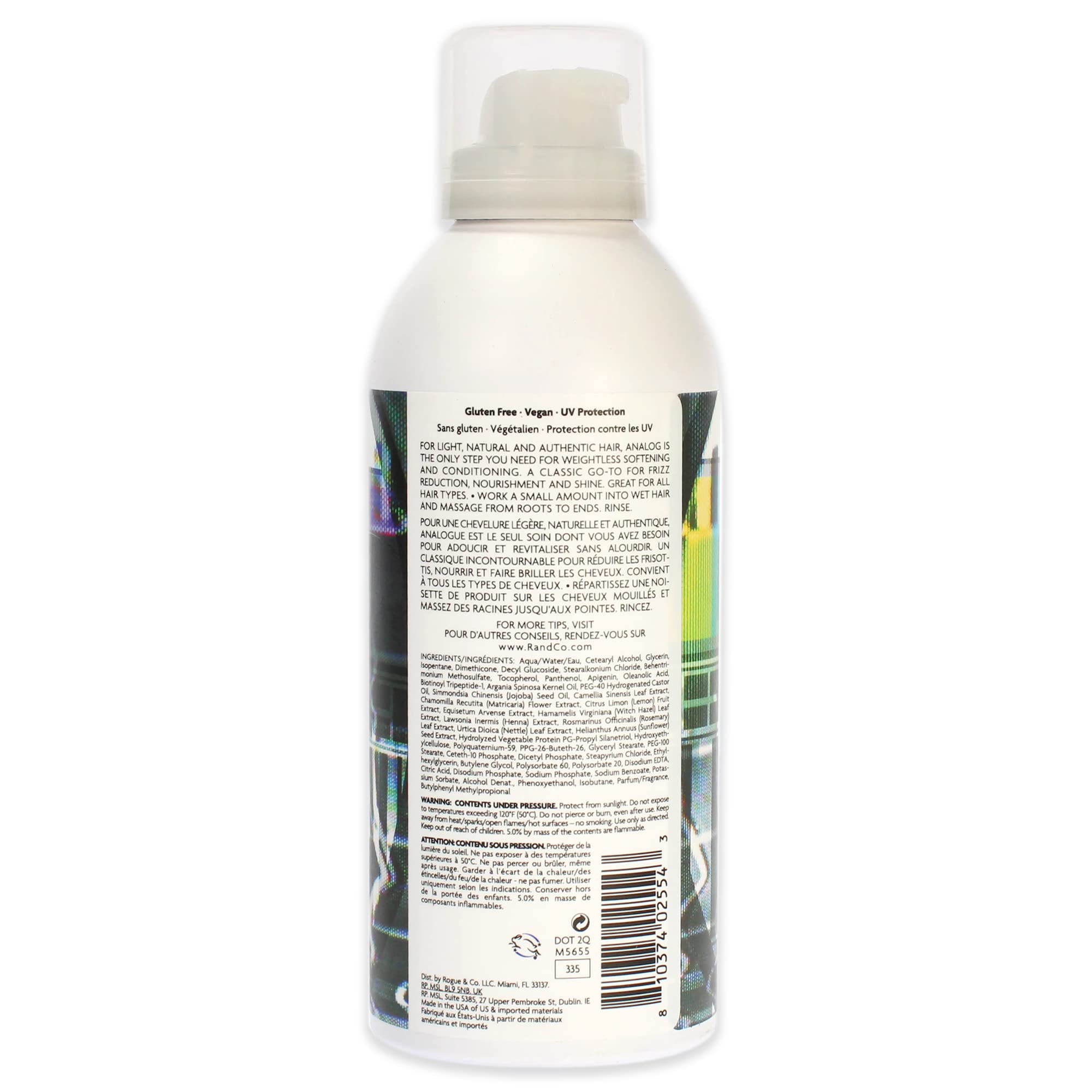 R+Co ANALOG foam dispensed on hand showing airy texture for easy application