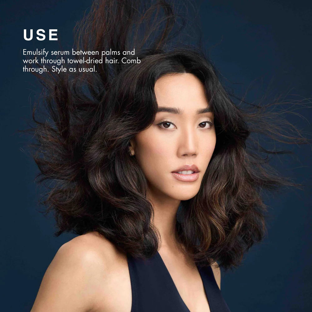 R+Co BLEU F‑Layer ends before and after showing visible smoothing benefit