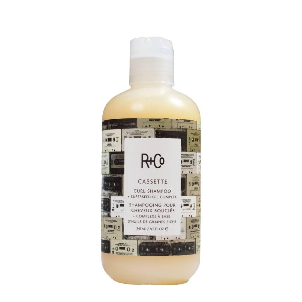 R+Co CASSETTE front packaging showing bottle and label for defined curls