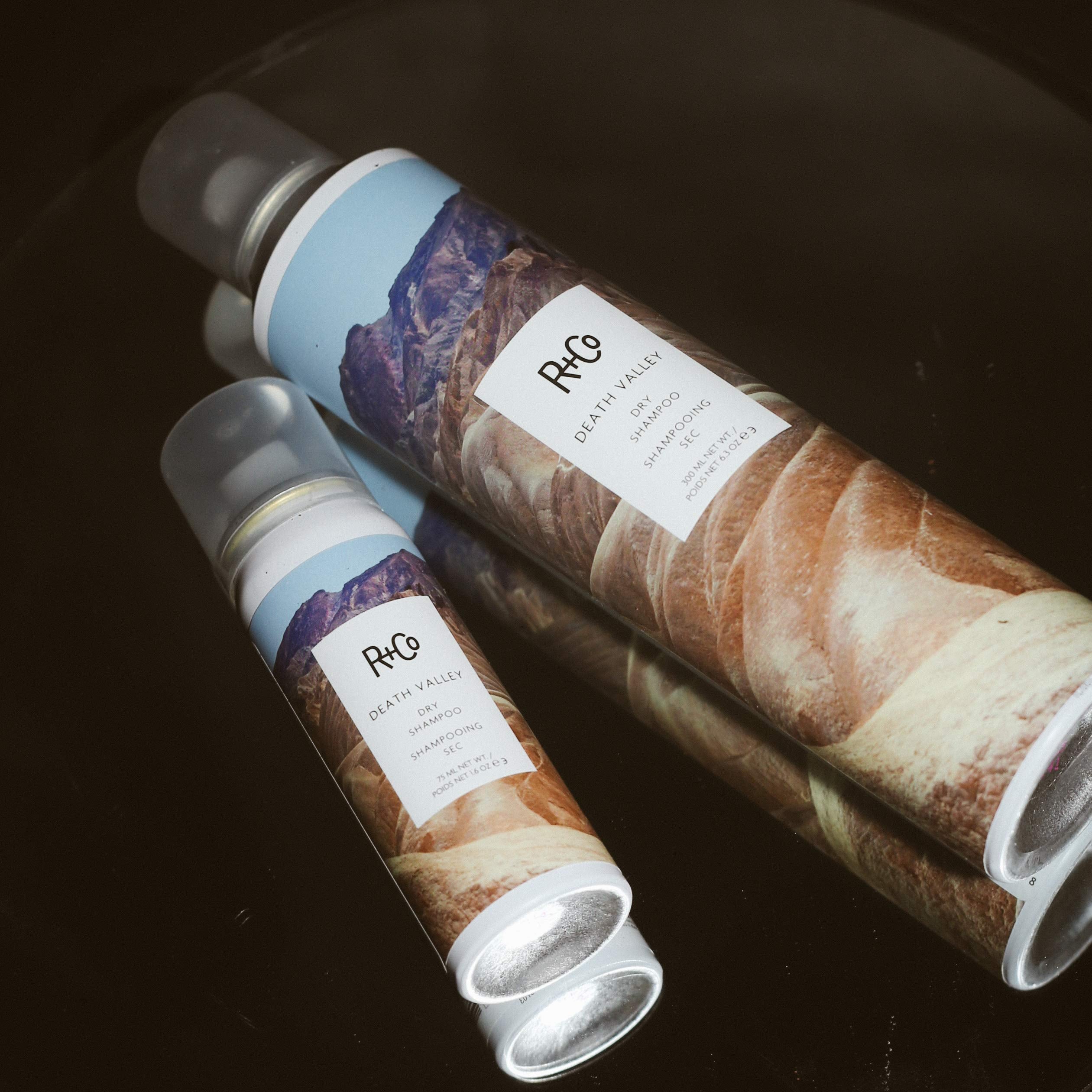 R+Co Death Valley tucked inside a travel bag for quick on-the-go touch-ups