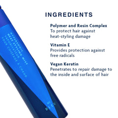 R+Co Hypersonic on bathroom shelf conveying salon-quality styling at home benefit