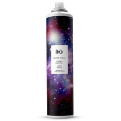 R+Co OUTER SPACE front bottle showing product and rosy-eyed scent benefit