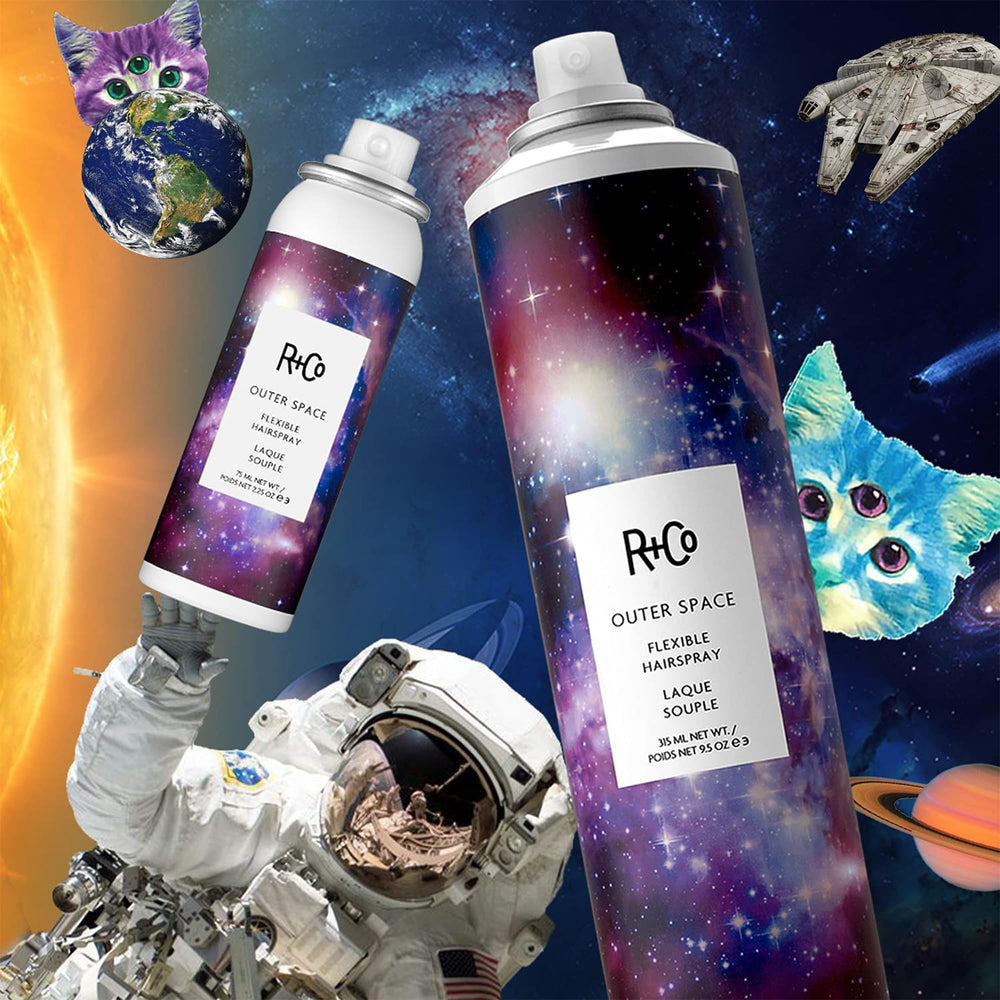 R+Co OUTER SPACE on vanity in lifestyle setting conveying professional, everyday use