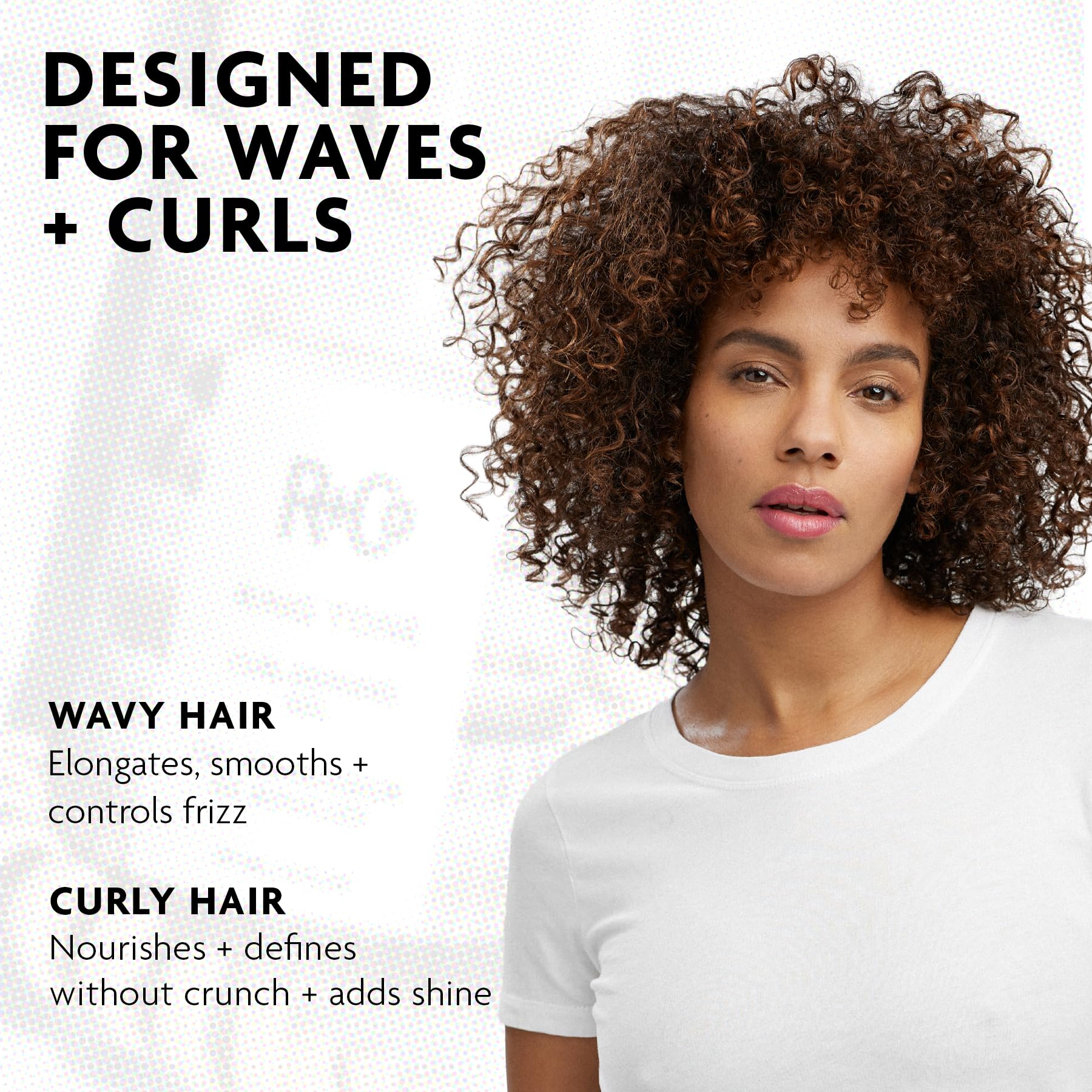 R+Co finished curls after diffuser illustrating elongation, definition and humidity resistance