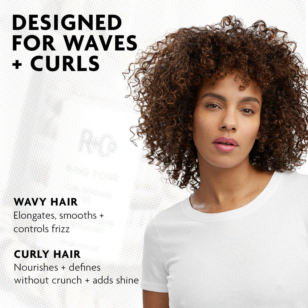 R+Co finished curls after diffuser illustrating elongation, definition and humidity resistance