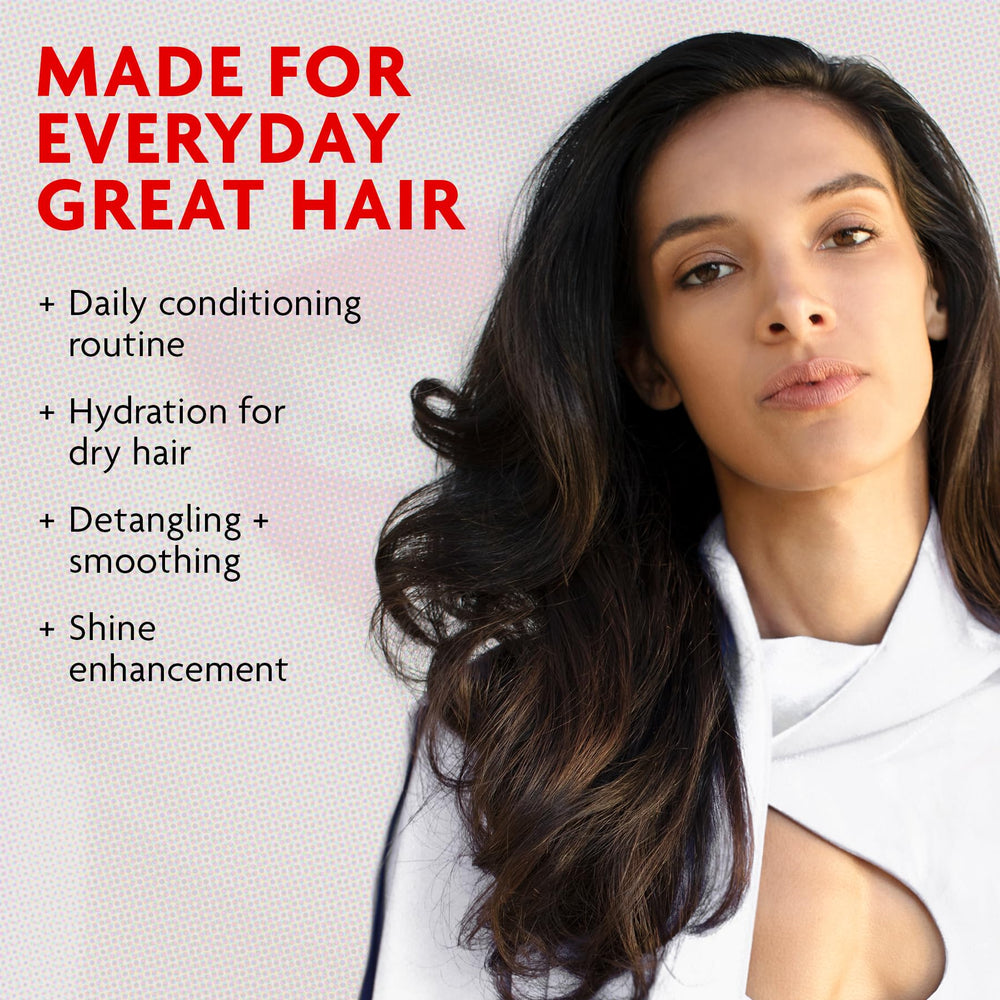 R+Co TELEVISION conditioner applied in salon demonstration improving detangling