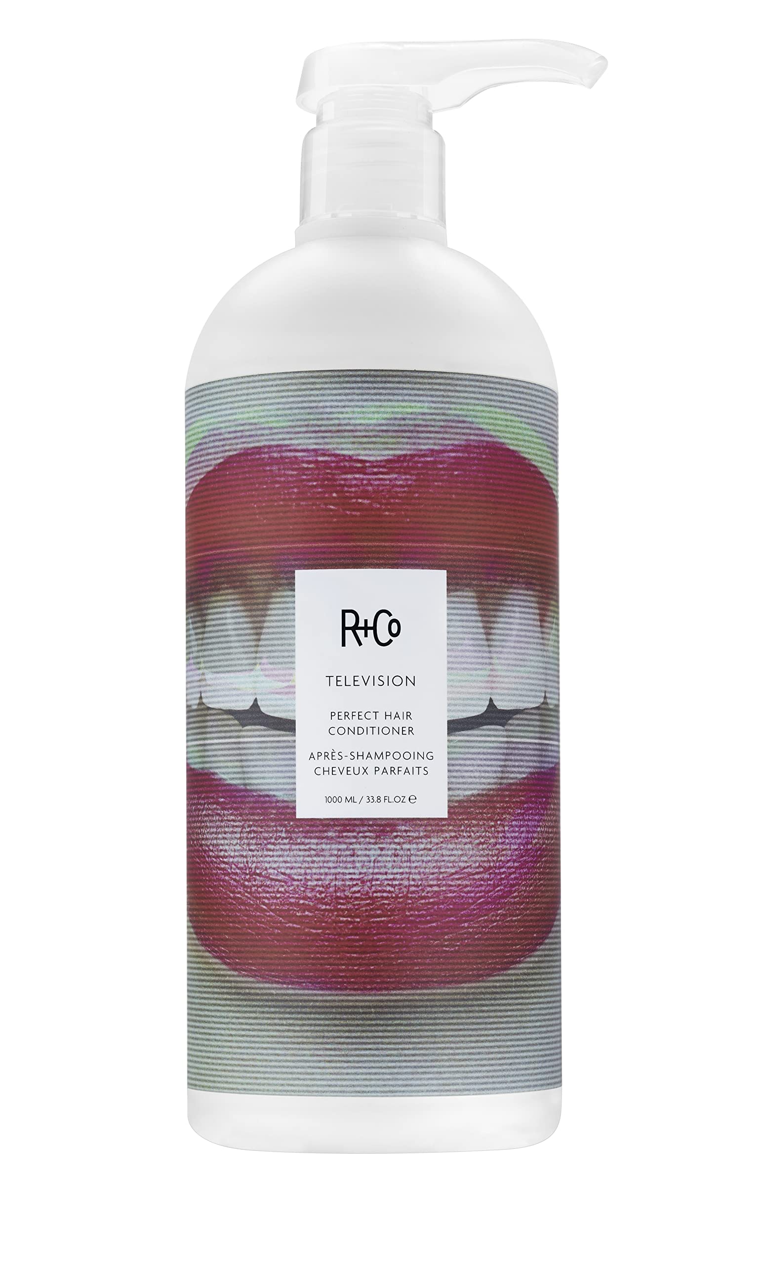 R+Co TELEVISION conditioner front packaging shows size and scent benefit