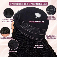 Rdibissom drawstring demonstration illustrating adjustable fit and comfort benefit