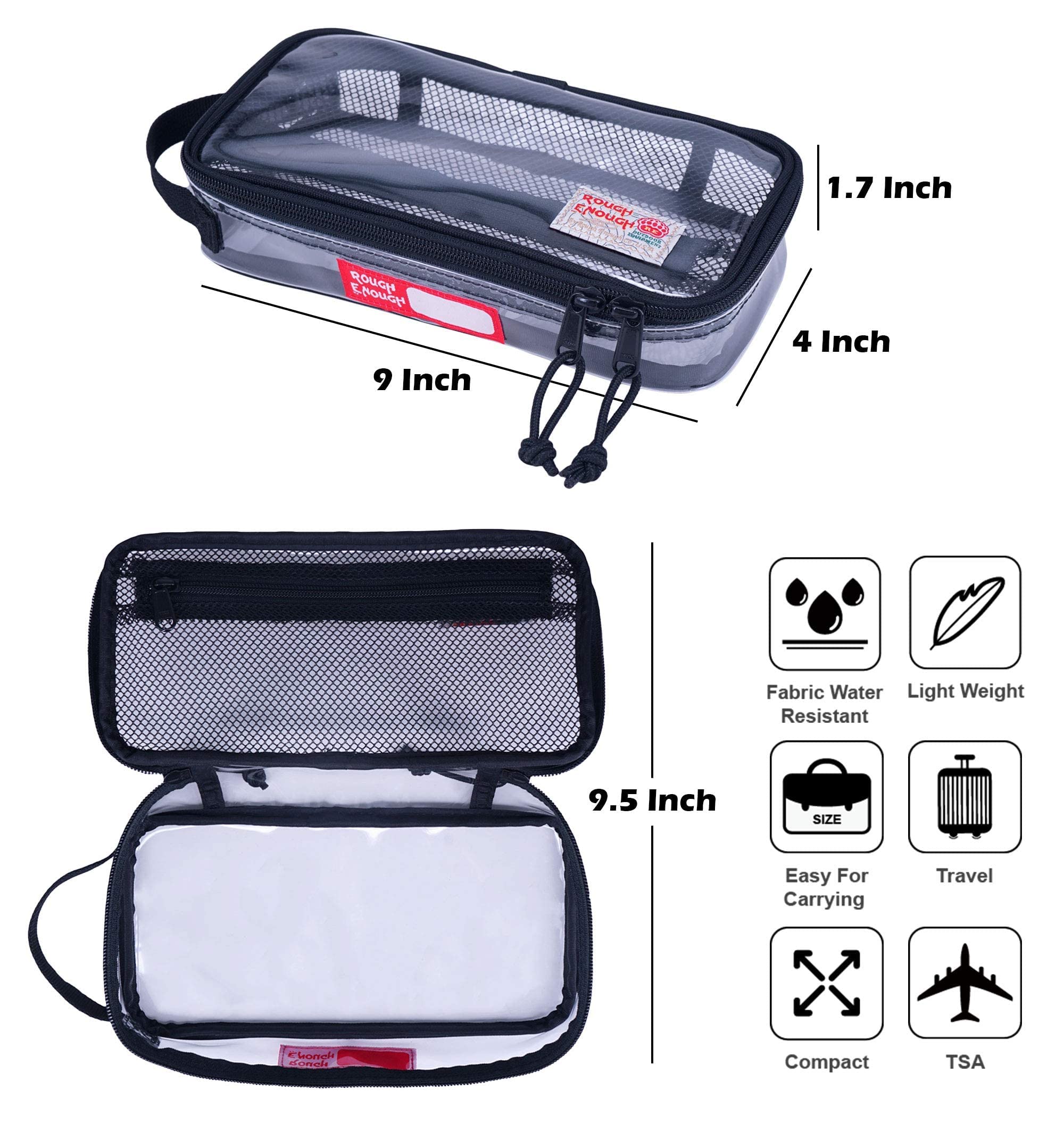RE ROUGH ENOUGH handle and reinforced stitching for easy carry