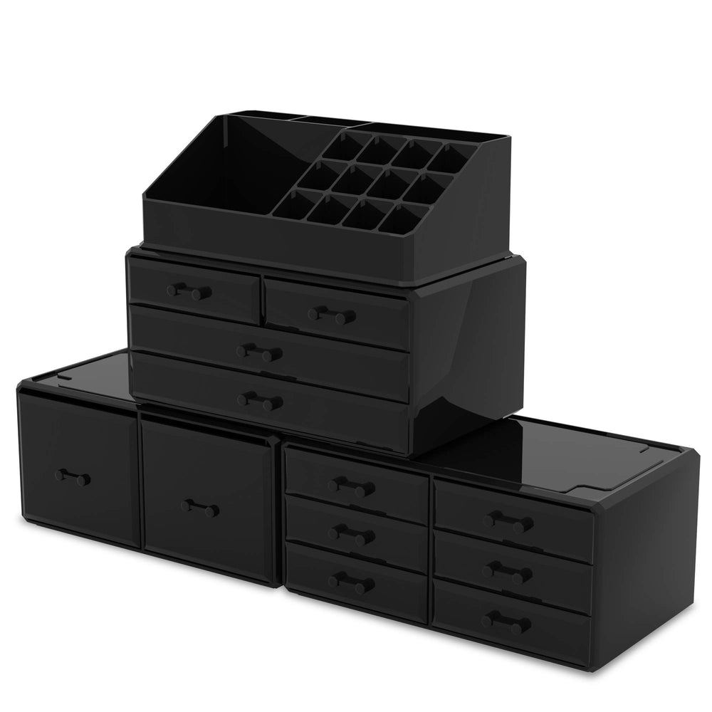 READAEER organizer beside common items to show scale and countertop fit