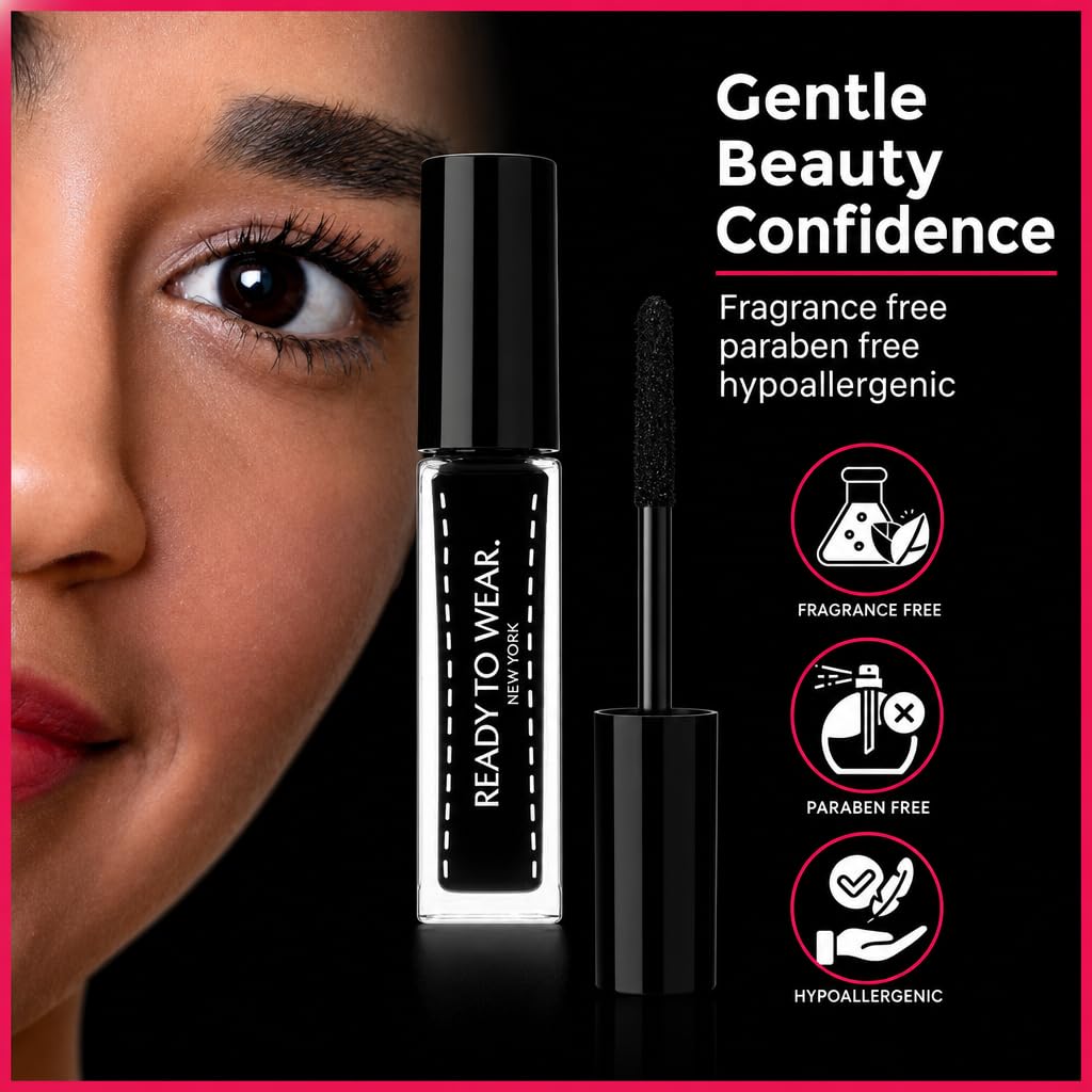 Ready To Wear on vanity styled with makeup items suggesting at-home salon results
