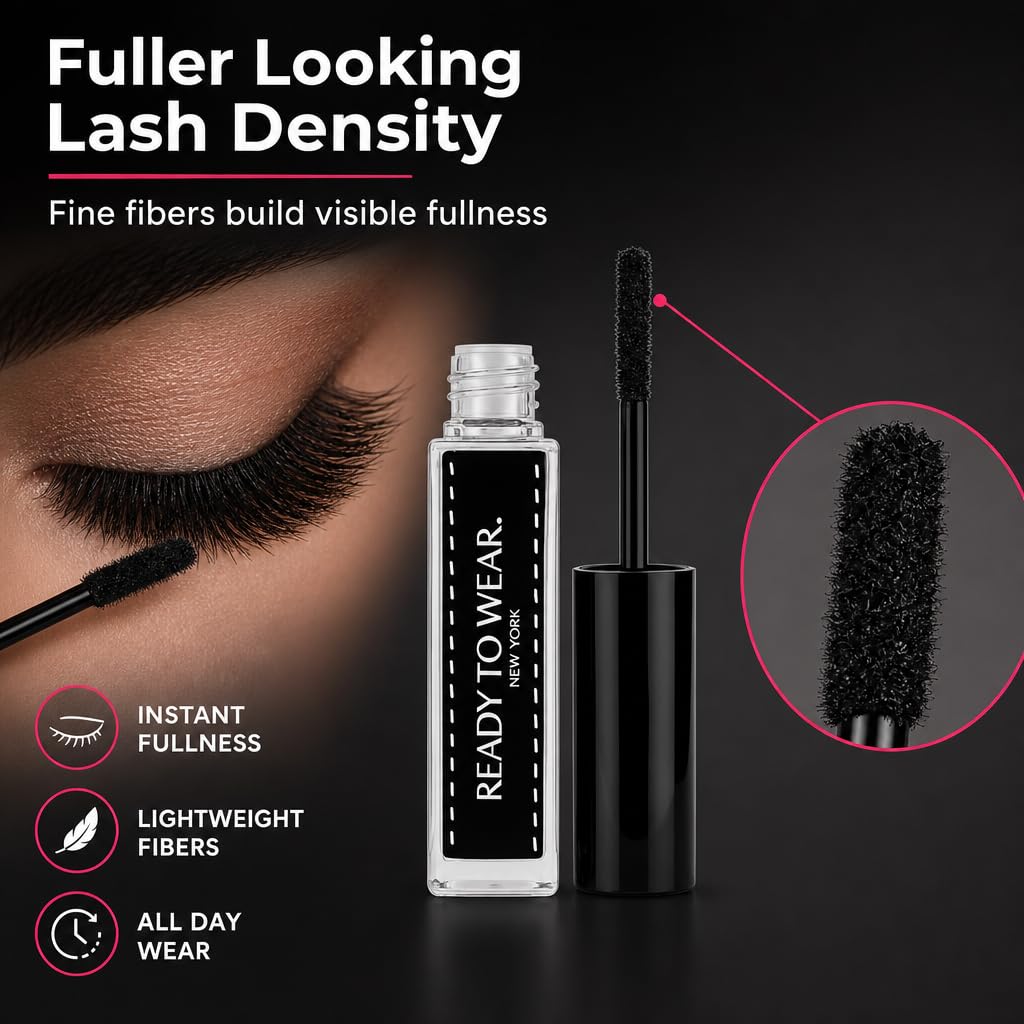 Ready To Wear shown on model profile giving visible longer lashes benefit