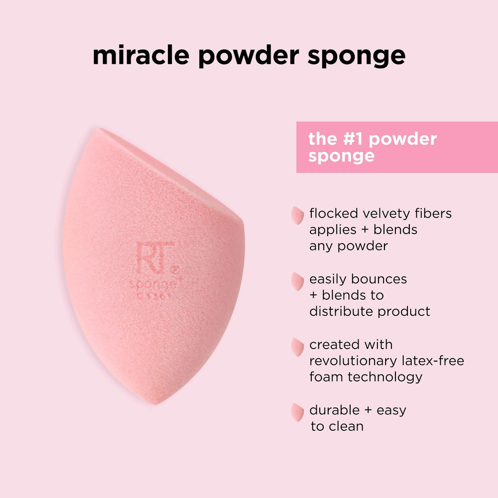 Real Techniques applying foundation with full sponge for even coverage