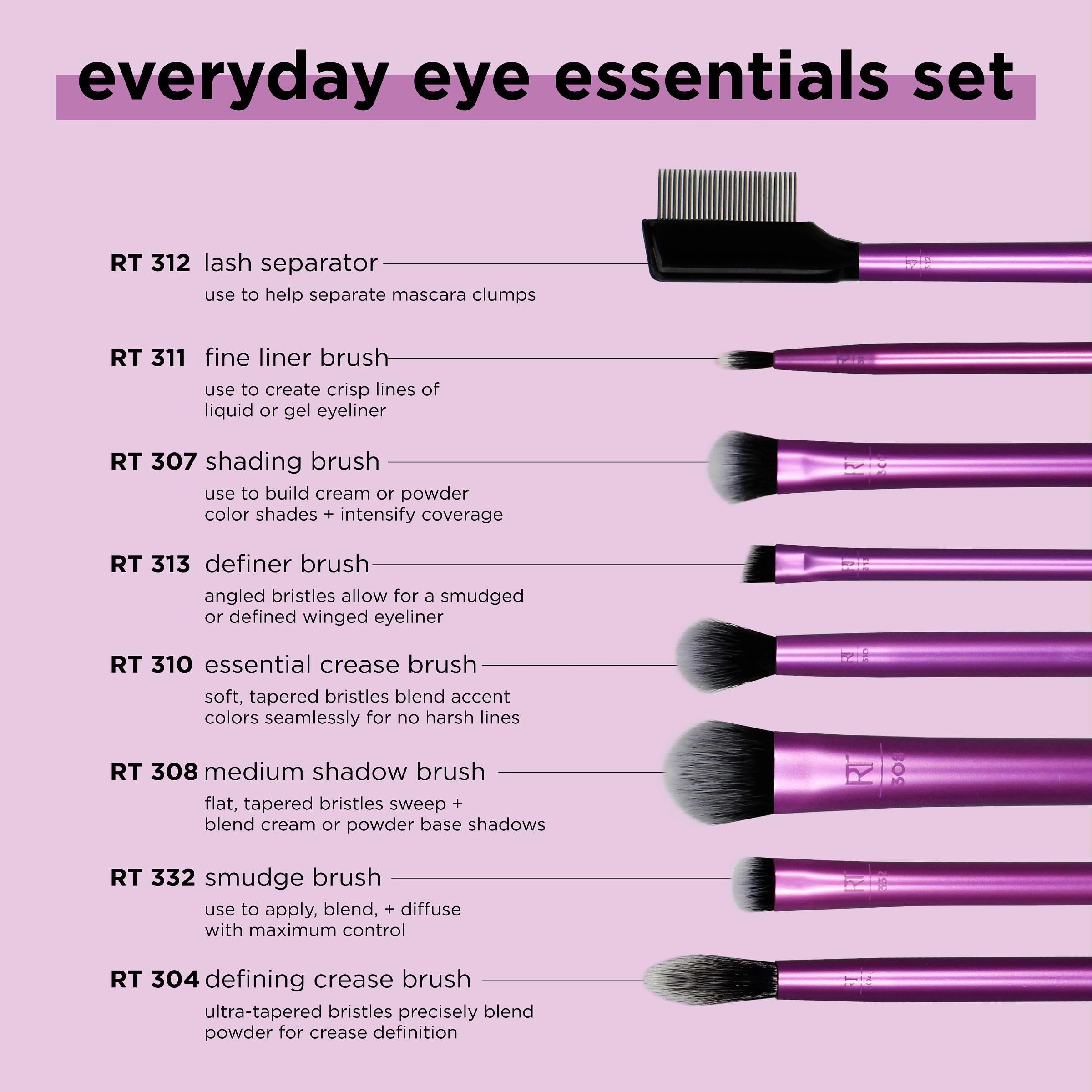Real Techniques essential crease brush close-up for seamless blending