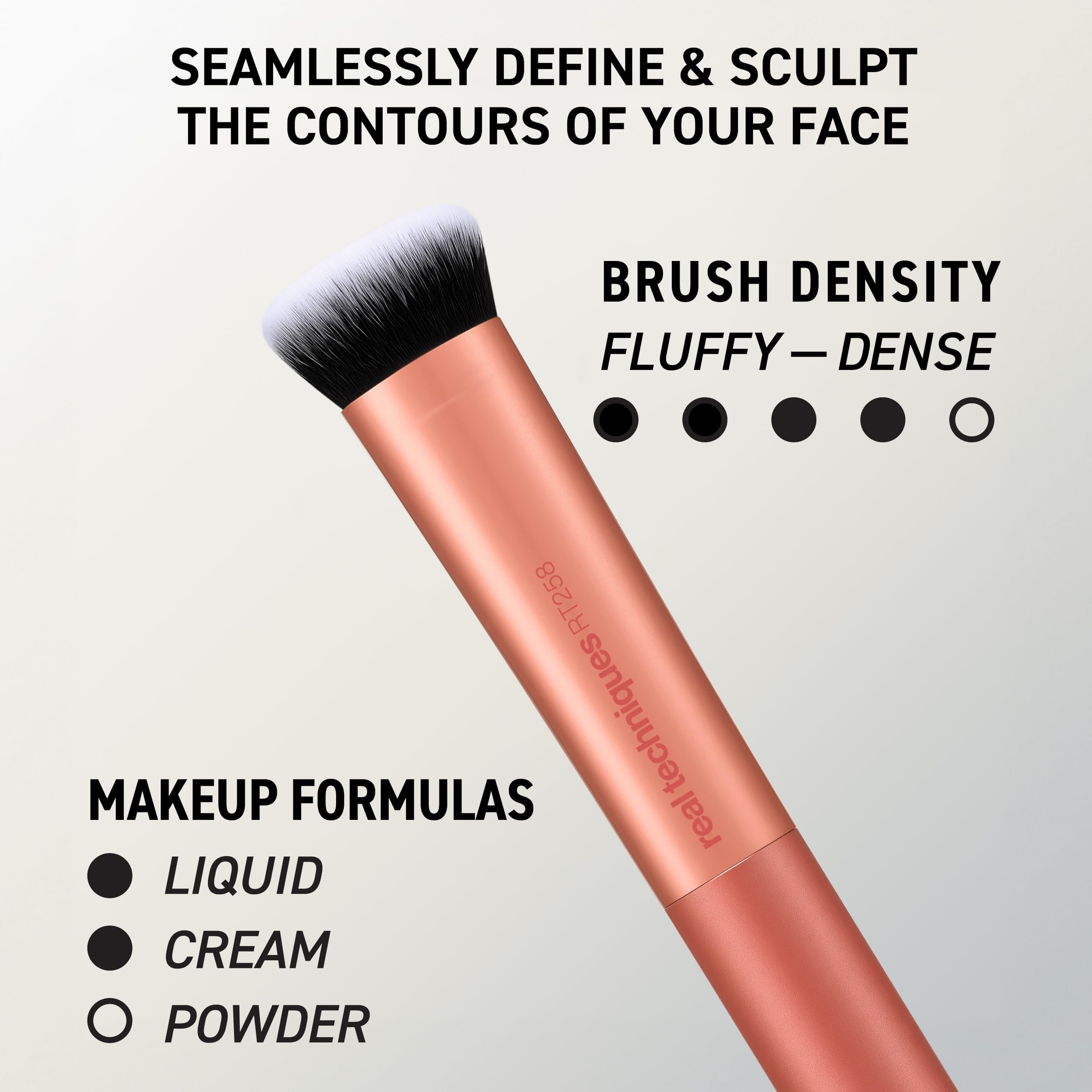 Real Techniques Setting brush soft tip delivering an airbrushed powder finish