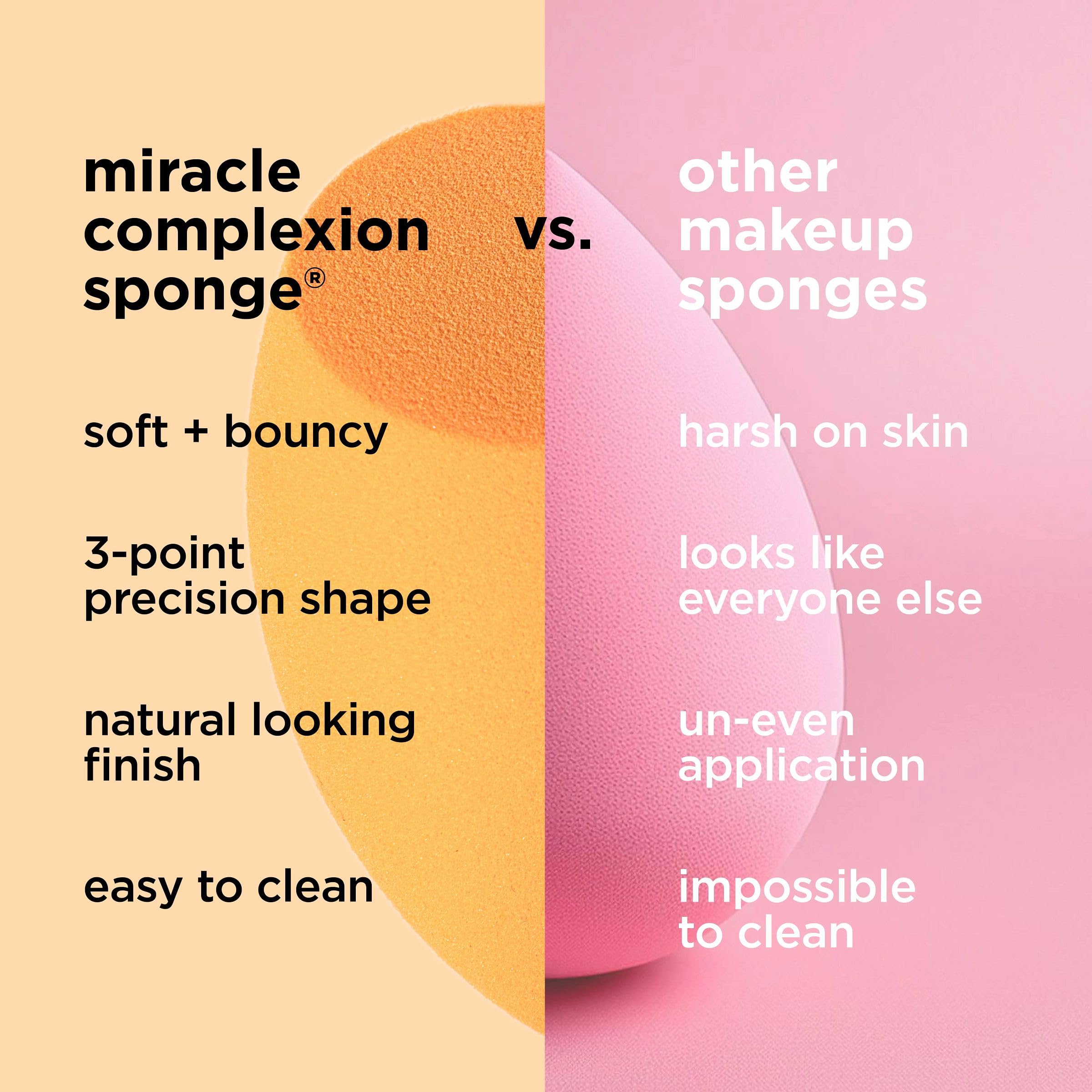 Real Techniques wet versus dry sponge comparison for finish customization