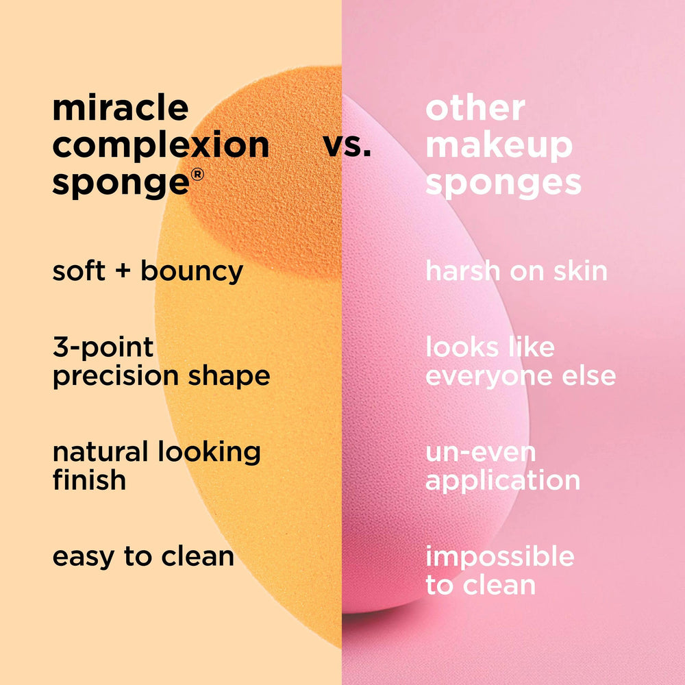 Real Techniques wet versus dry sponge comparison for finish customization