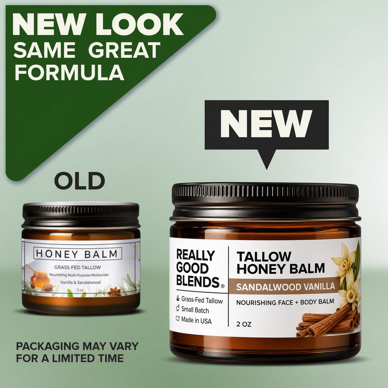 Really Good Blends applying balm to hand for quick absorption and long-lasting softness