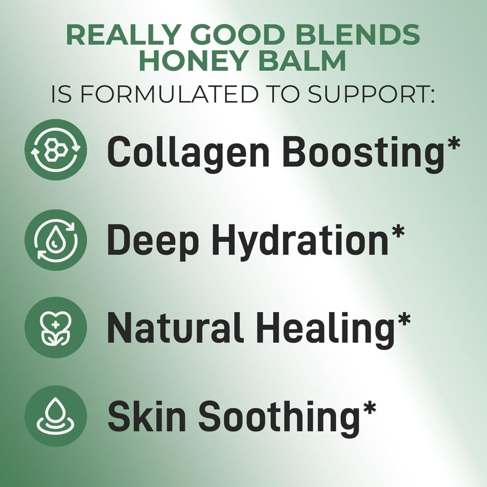 Really Good Blends using balm as spot treatment on cheek to soothe dry patches
