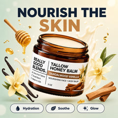Really Good Blends open jar texture close-up showing creamy balm for deep moisturization