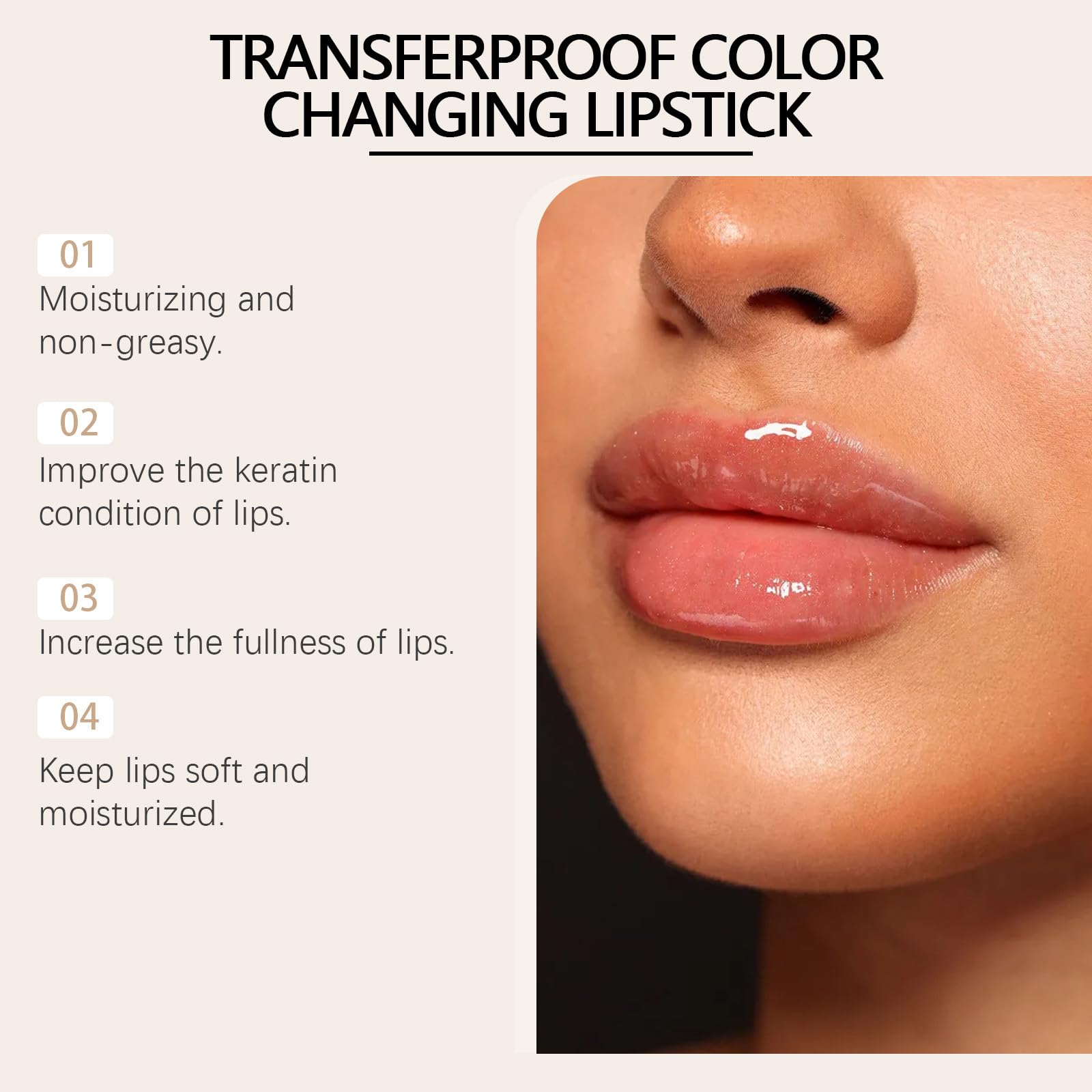 REATIFUL open tube with lipstick bullet ready to apply