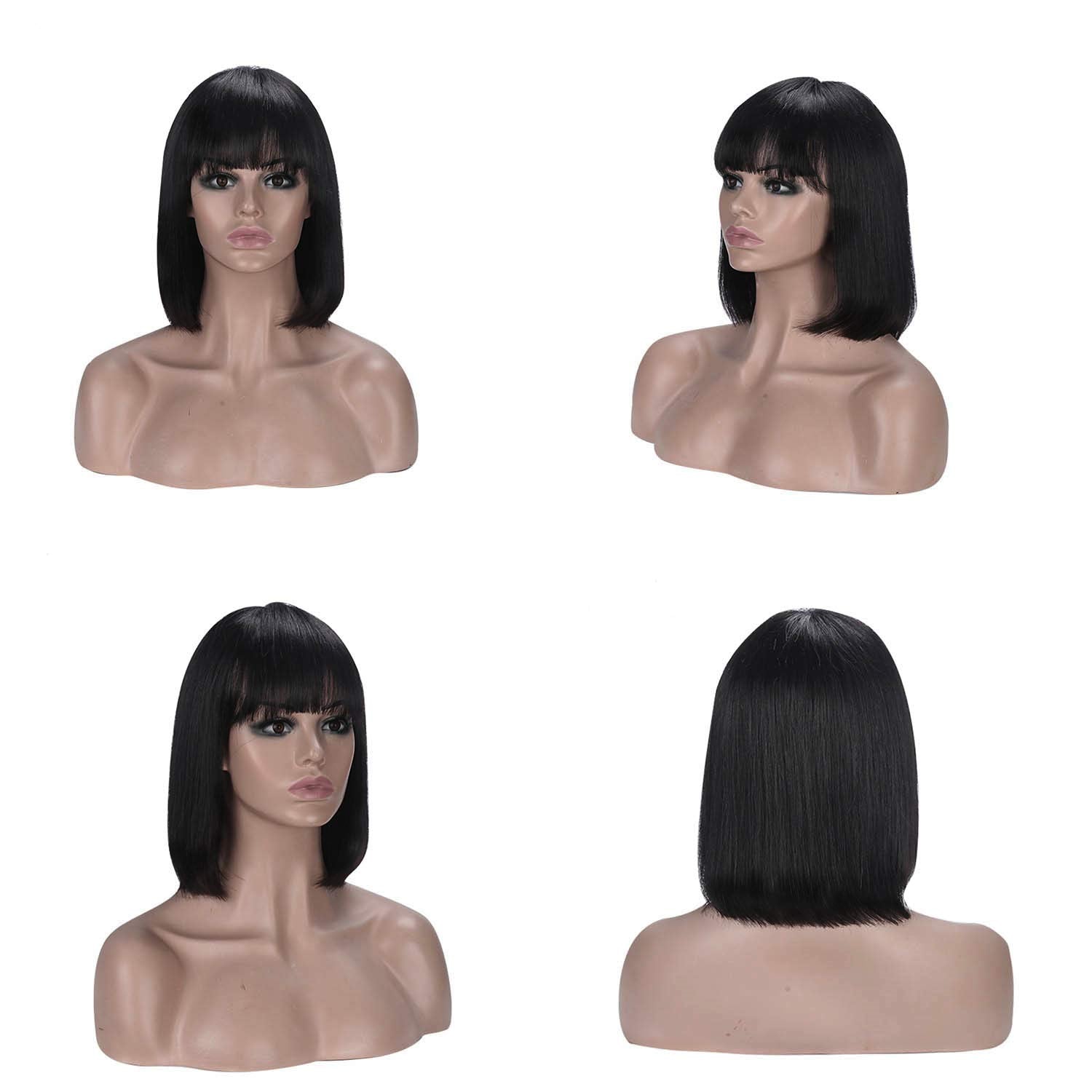 Rebasar back of wig showing cap and adjustable straps for secure fit
