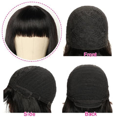 Rebasar side profile of a Black woman wearing the bob for polished look