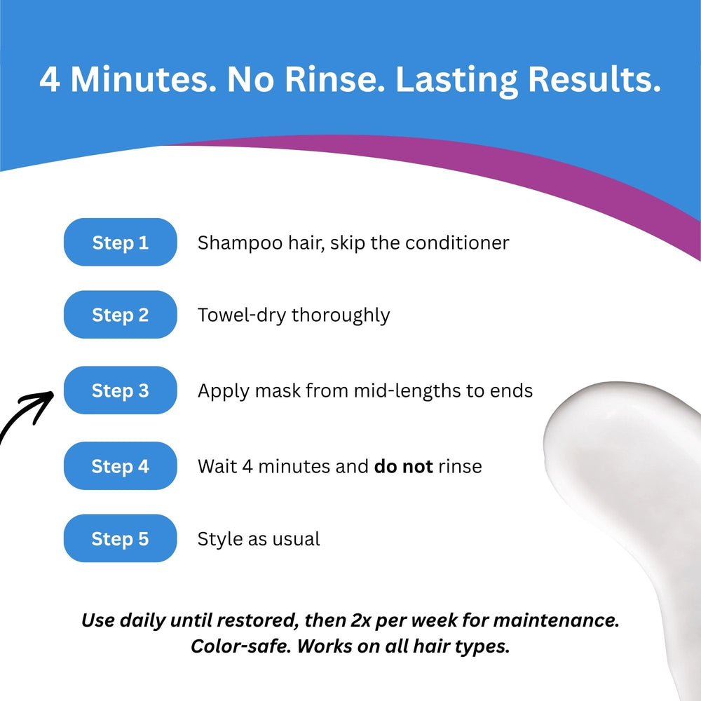reBOND before and after hair strand comparison showing improved resilience