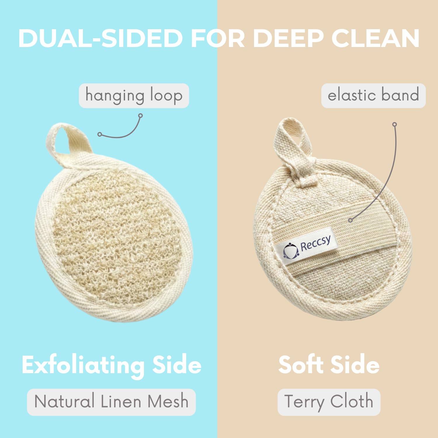 Reccsy cleansing pad hand strap being held securely for control