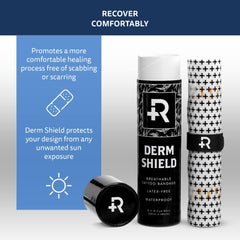 Recovery Aftercare close-up of matte film texture showing non-reflective finish and durability