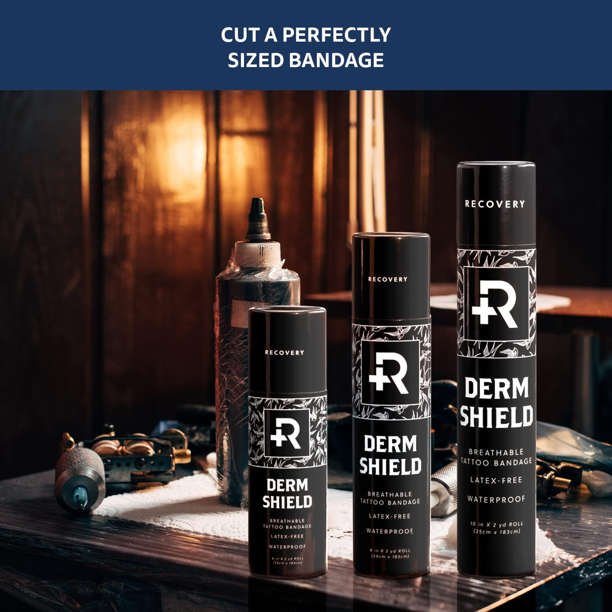 Recovery Aftercare film in bathroom setting showing waterproof protection benefit