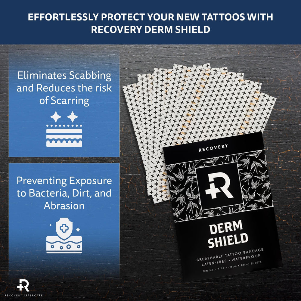 Recovery Aftercare film texture close-up showing matte finish and breathable design benefit