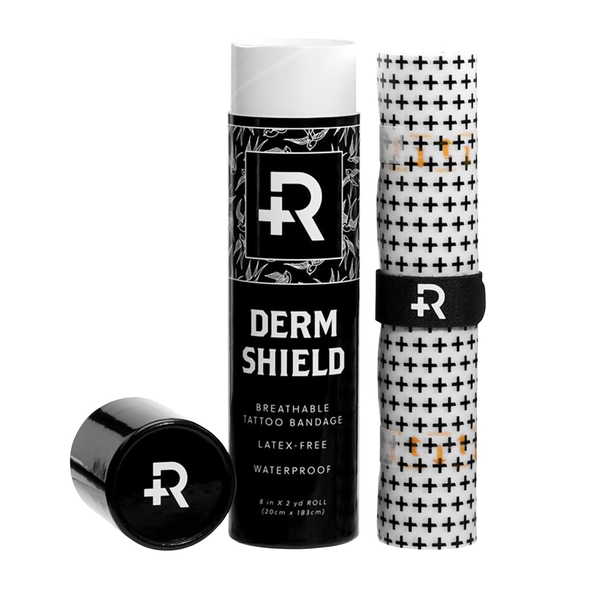 Recovery Aftercare roll packaging showing the full 8in x 2yd bandage — protective storage benefit