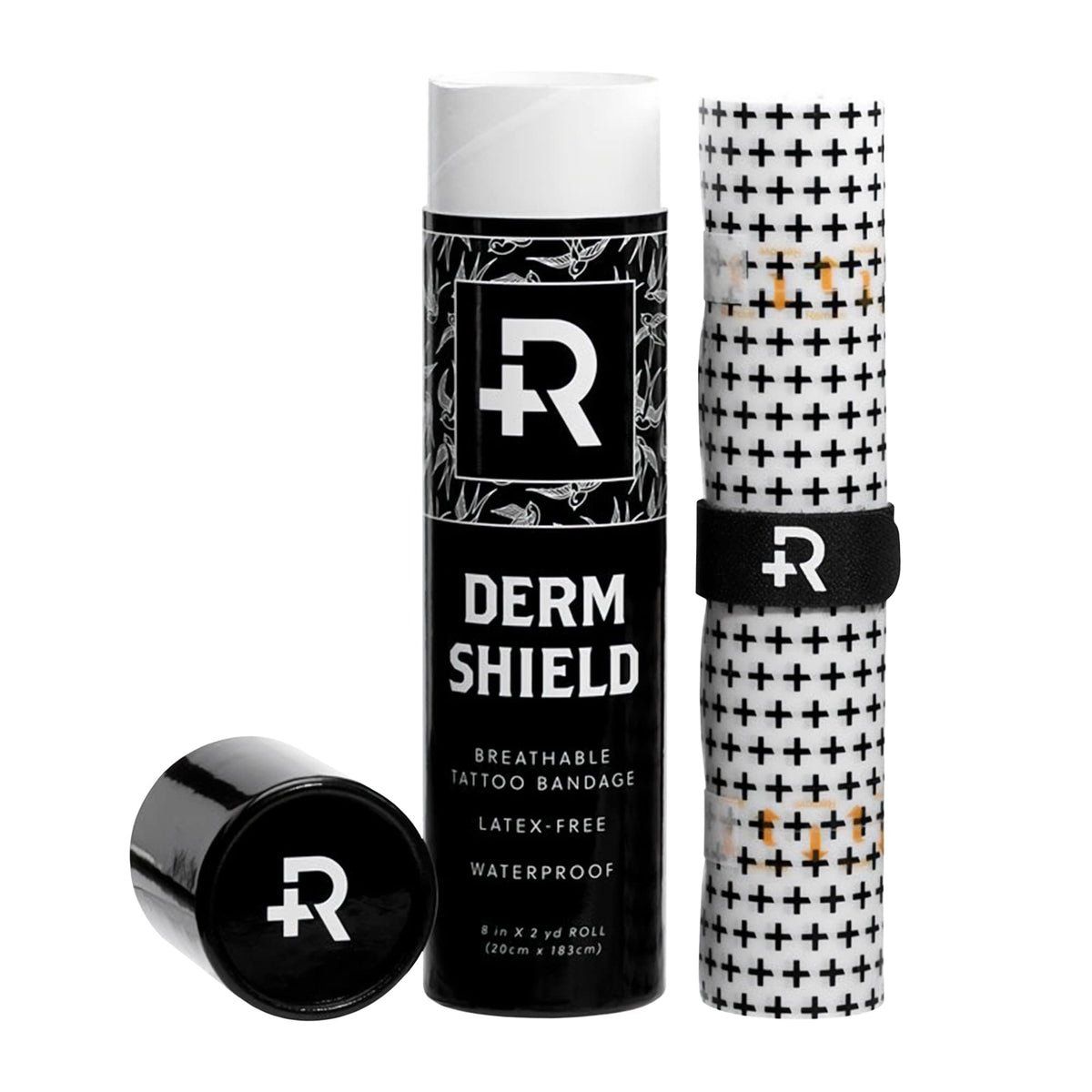 Recovery Aftercare roll packaging showing the full 8in x 2yd bandage — protective storage benefit