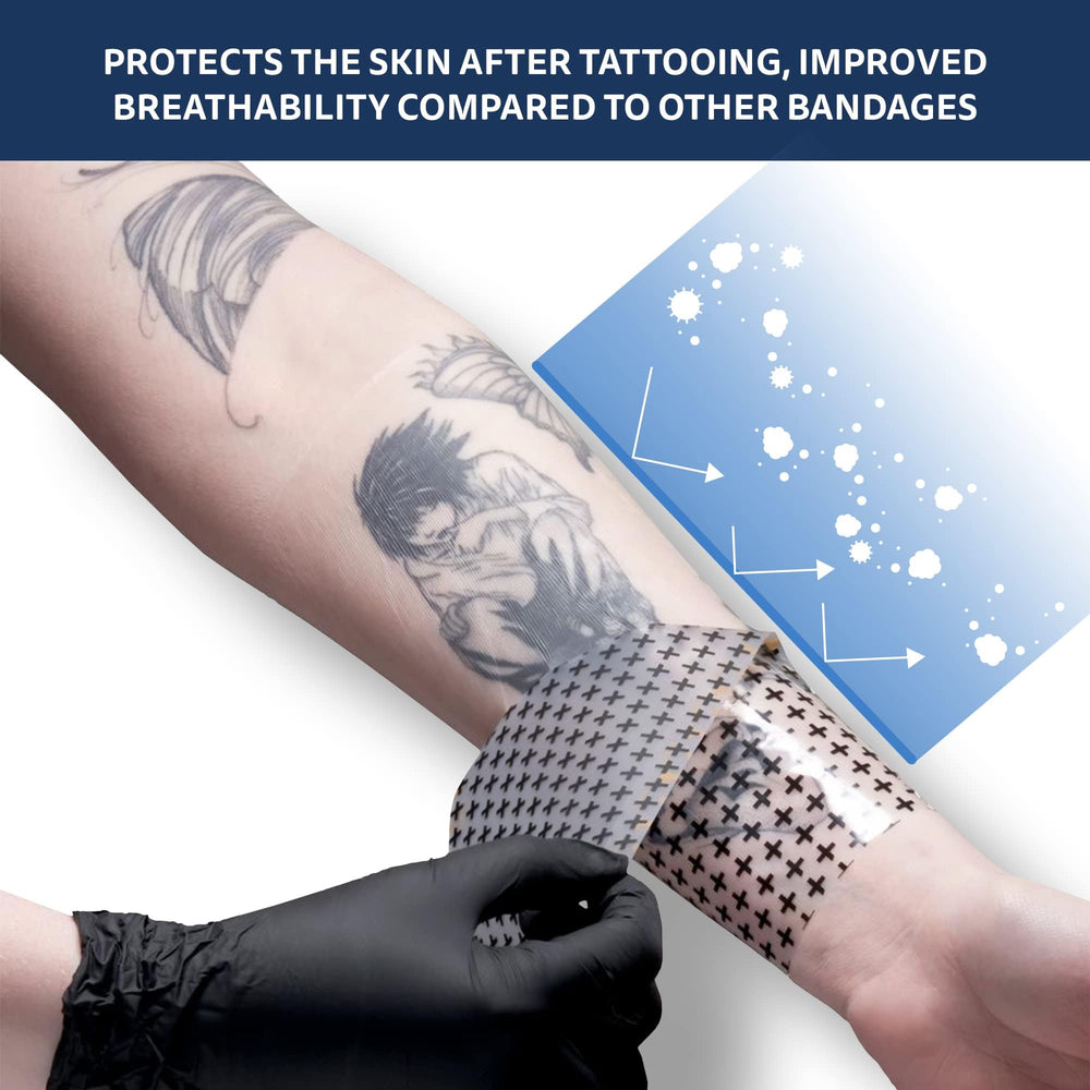 Recovery Aftercare film repelling water droplets to show waterproof protection