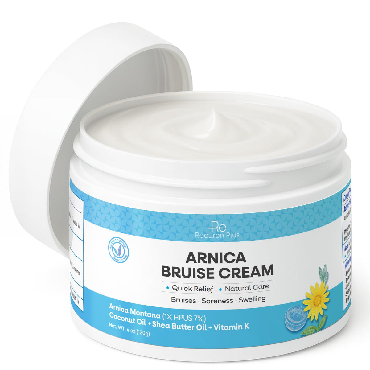 Recuren Plus front packaging showing product and benefits