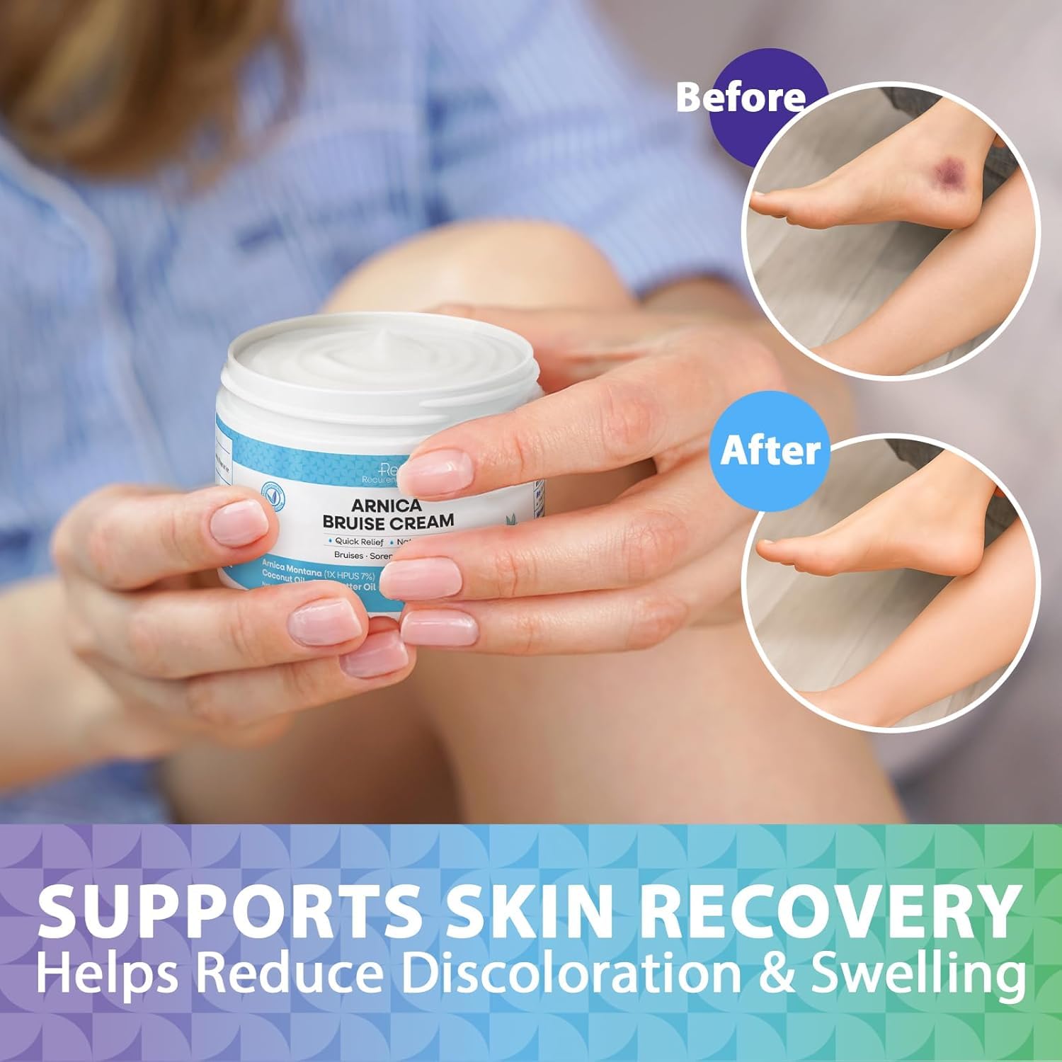 Recuren Plus tube held in hand to show compact size