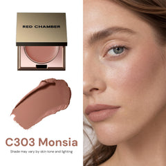 RED CHAMBER Monsia open compact with mirror for quick touchups and on‑the‑go convenience