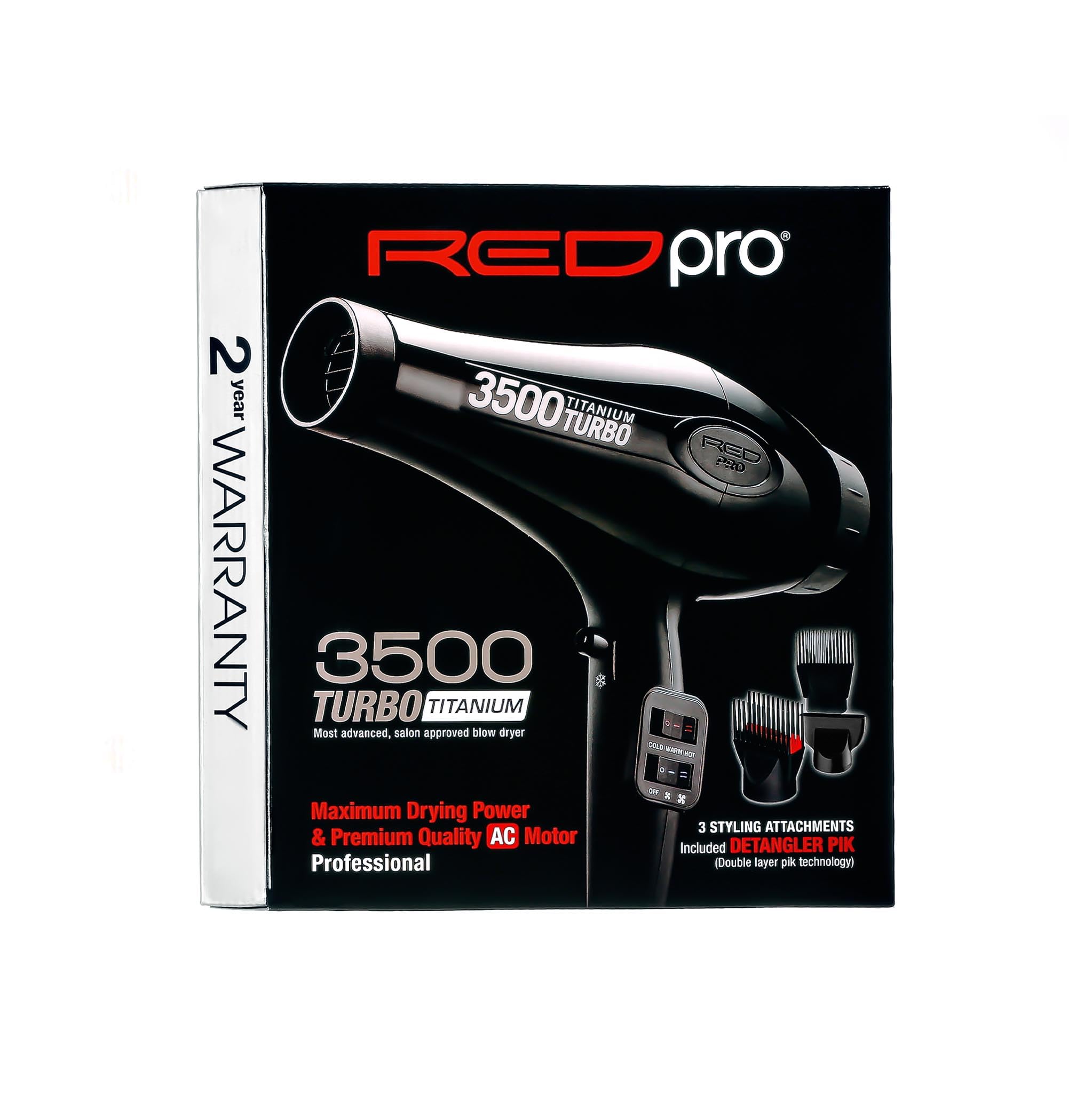 RED Pro titanium heating element close-up ensuring even heat distribution