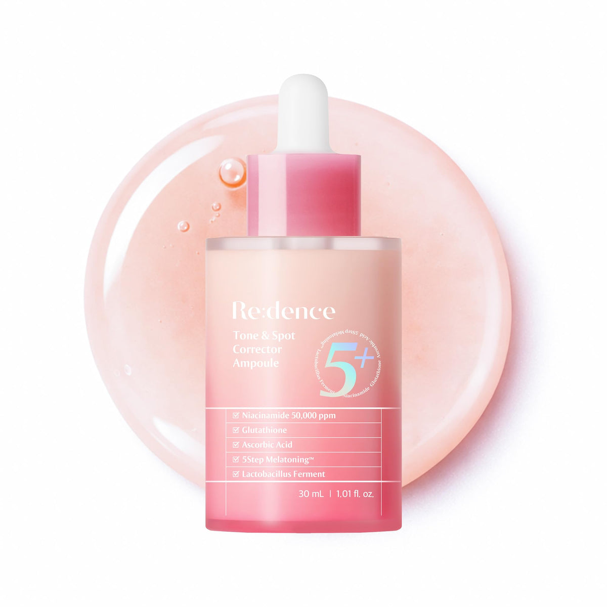 Redence bottle front packaging showing product name and benefits