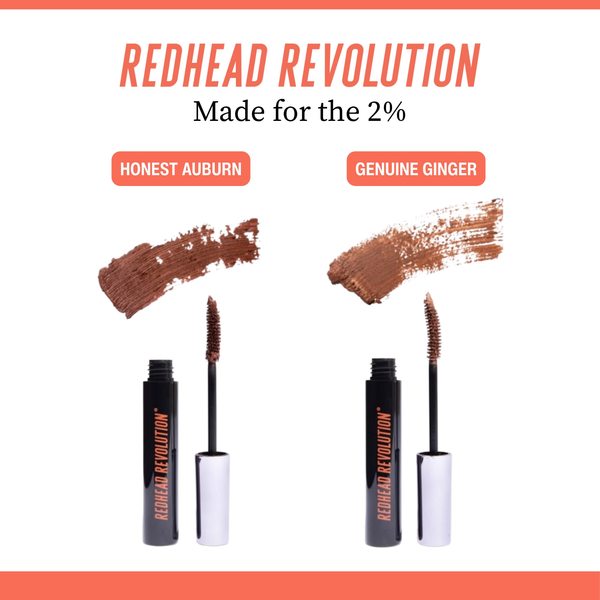 Redhead Revolution on model with auburn hair showing natural complementary finish
