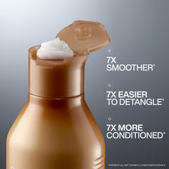 Redken All Soft conditioner back label showing ingredients and usage directions