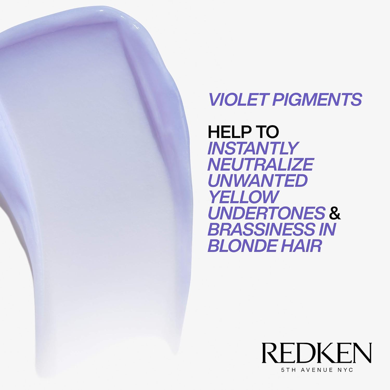 Redken Blondage label close-up highlighting ingredients and strengthening benefit