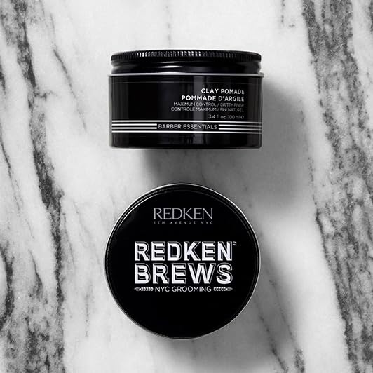 Redken Brews label close-up showing product name and usage details