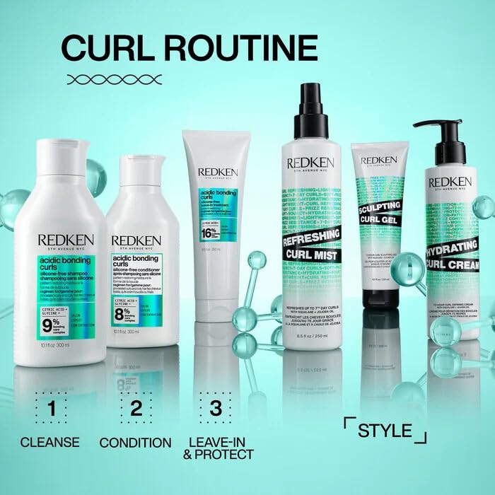 Redken gel amount in palm illustrating recommended portion for even coverage