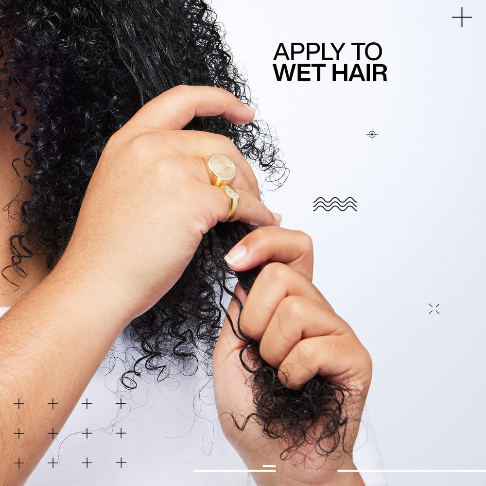 Redken curls before and after comparison revealing improved definition benefit