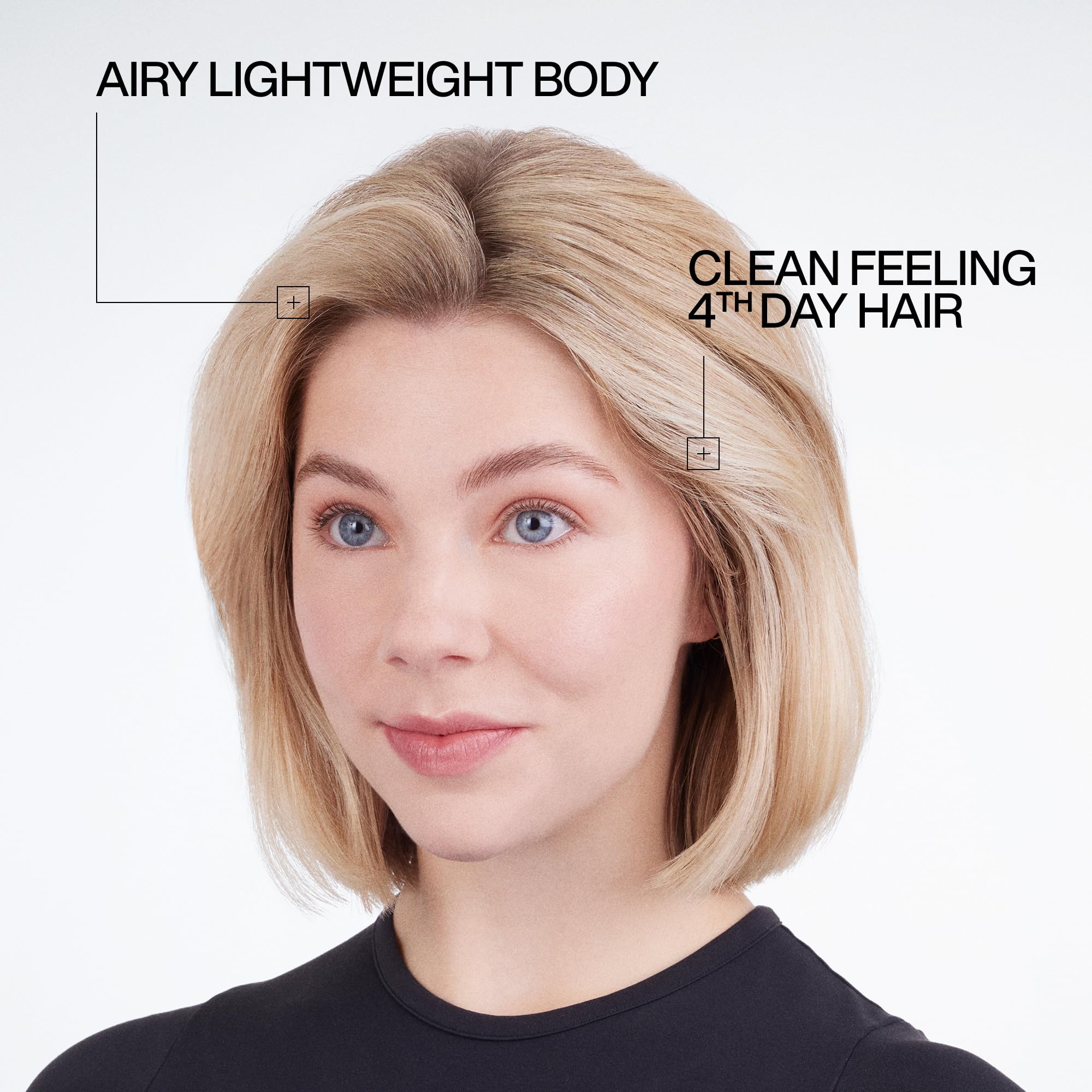 redken result on dark hair showing minimal residue and natural finish