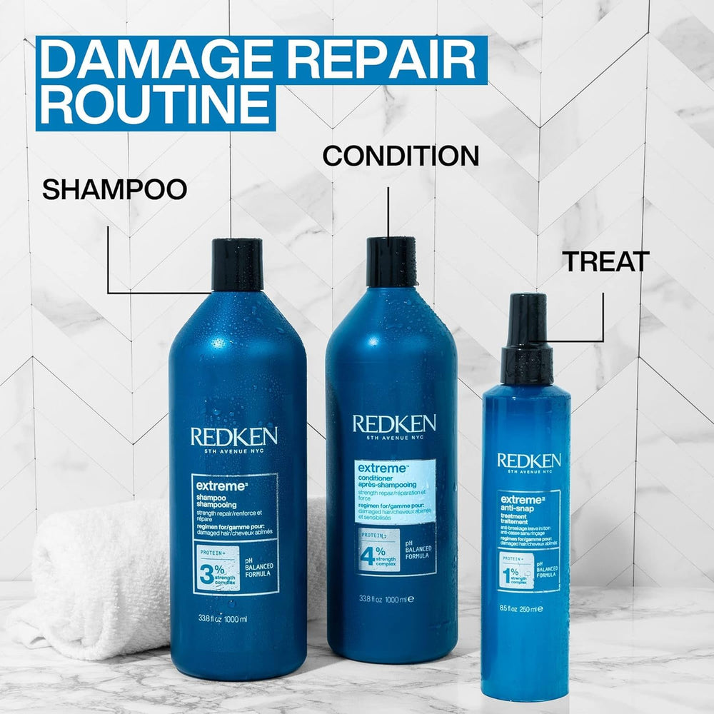 Redken Extreme Conditioner texture swatch illustrating rich creaminess for deep conditioning