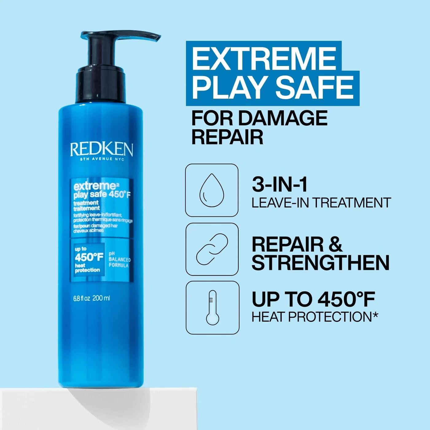 Redken spray nozzle detail for easy application and even coverage